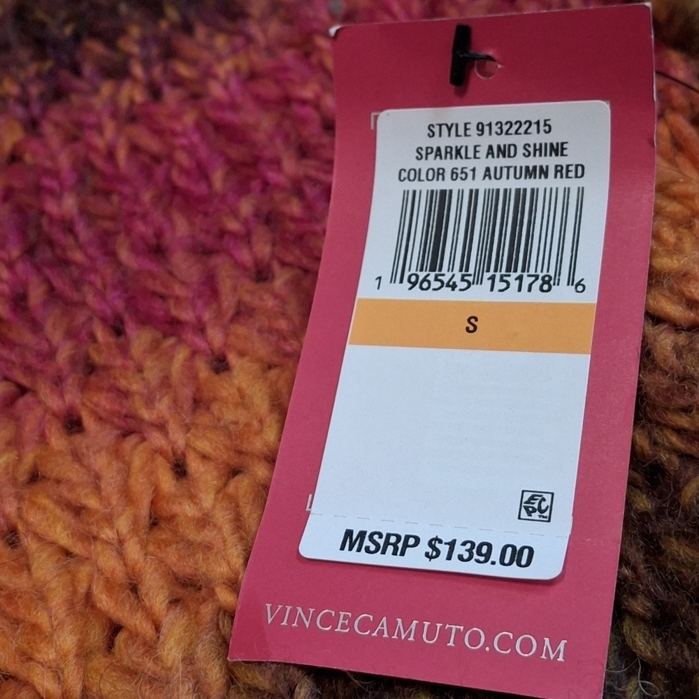 Vince Camuto Autumn Red Open-Front Long Sleeve Duster Cardigan Women Size Small - Picture 13 of 16